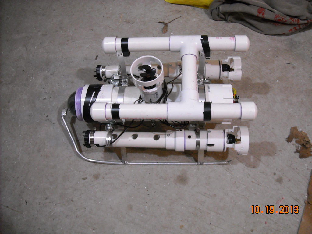 Rov with added 1.25&quot; pipe for extra lift and stability
