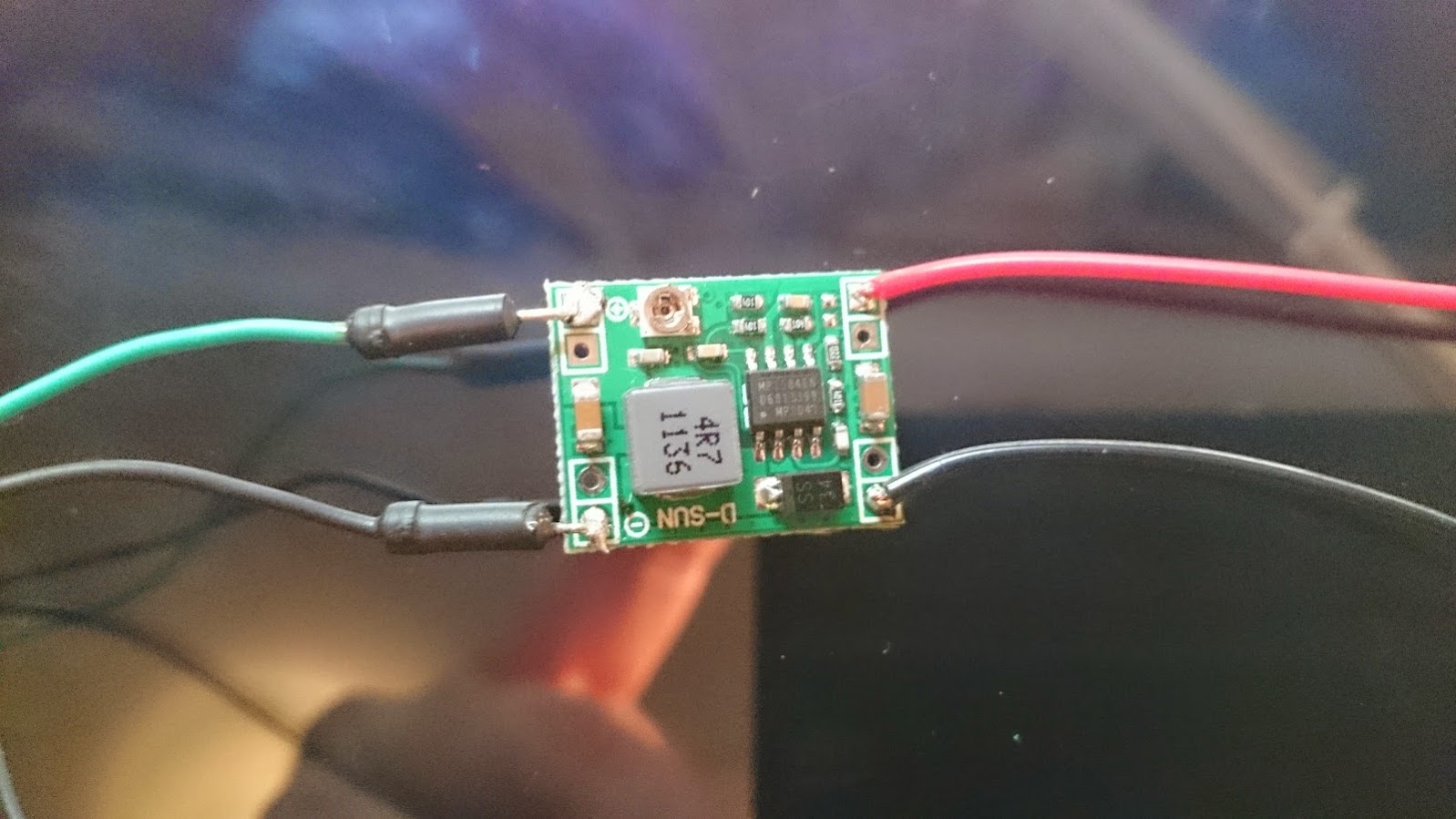 Simple voltage regulator that will be used to power the bottom side Tp-link adapter.