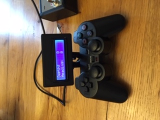 PS2 controller with screen top side