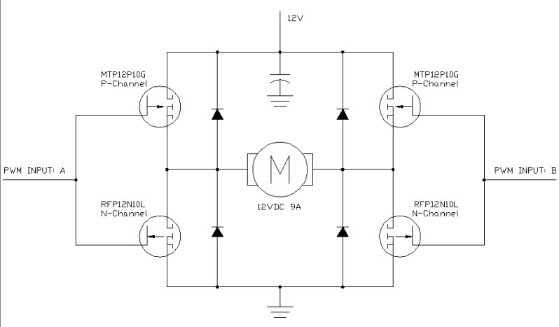 H bridge motor driver