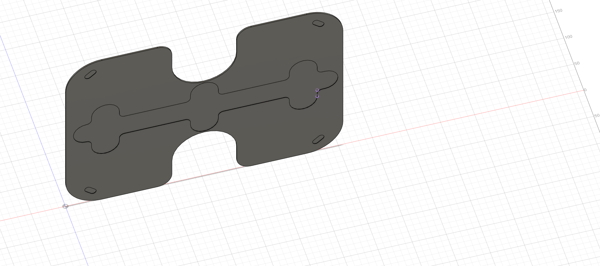 This plate is what everything mounts too. its going to be CNC'ed out of a 2mm Aluminum street sign.