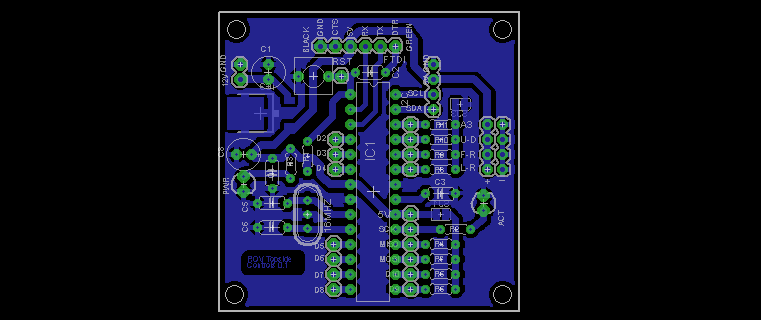 Topside Transmit and Control, PPM encode board. Interfaces with 3d joystick and outputs PPM by wire to Receiver/controller board installed in ROV. Used to interface and control ESCs/Motors, lighting, etc..